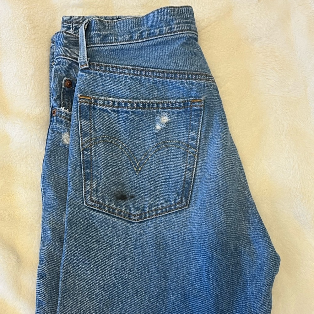 Levi’s 501 Jean Dark Wash Size W26 L26 - Picture 5 of 5